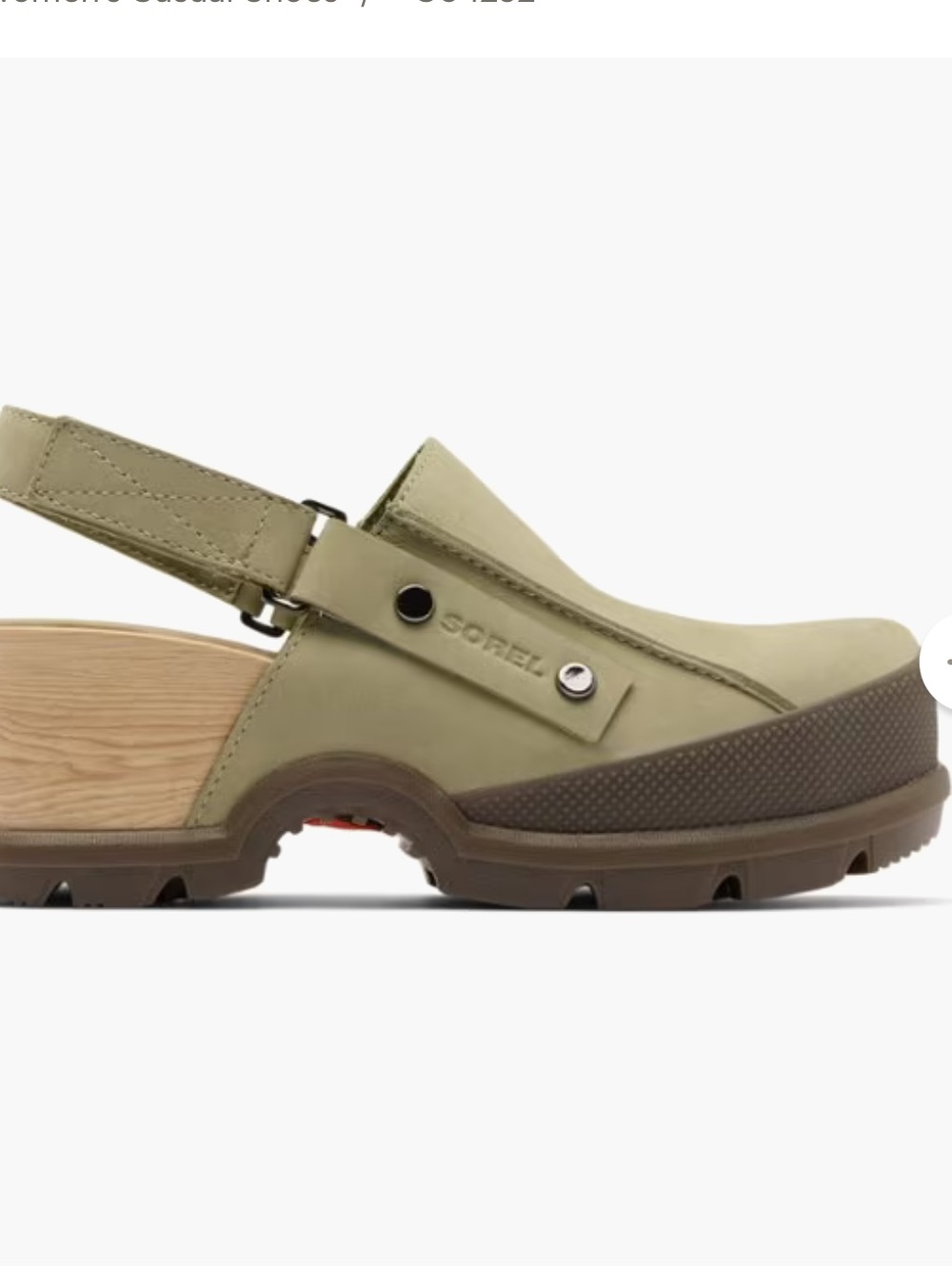 Sorel Roam'n Clog RBR Dusty Twill Nubuck Platform Slingback Clogs 9 NWOT